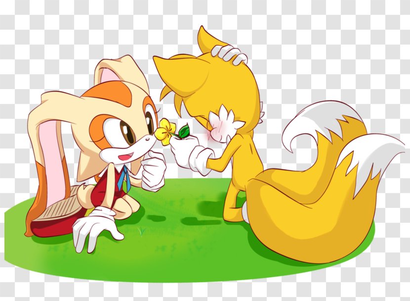 Tails Sonic The Hedgehog Amy Rose Shadow - Tail - Cream Transparent PNG