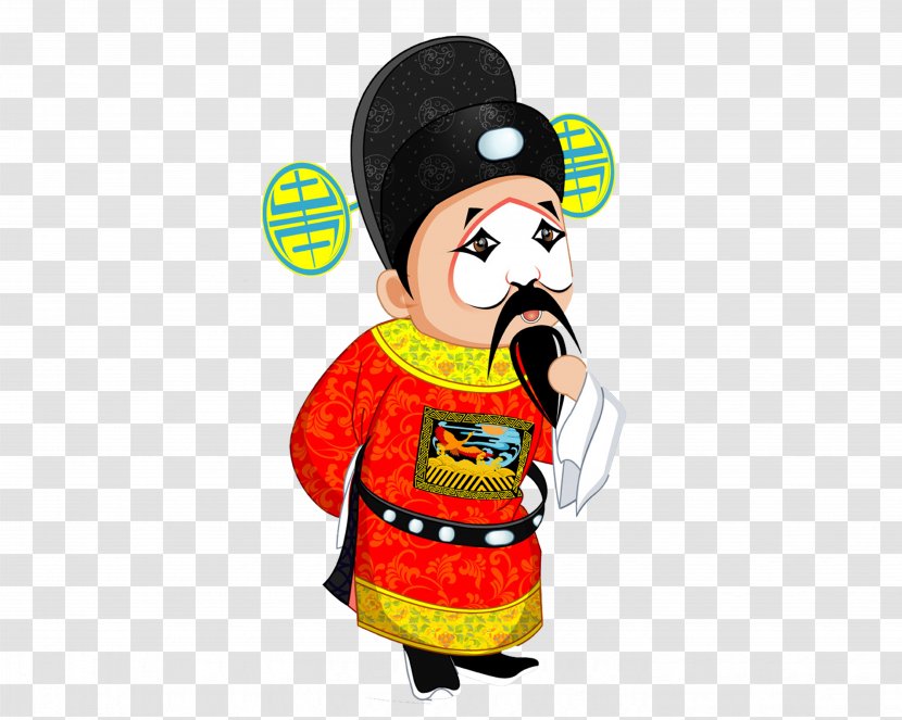 Peking Opera Q-version Cartoon Dan - Food - Characters Transparent PNG