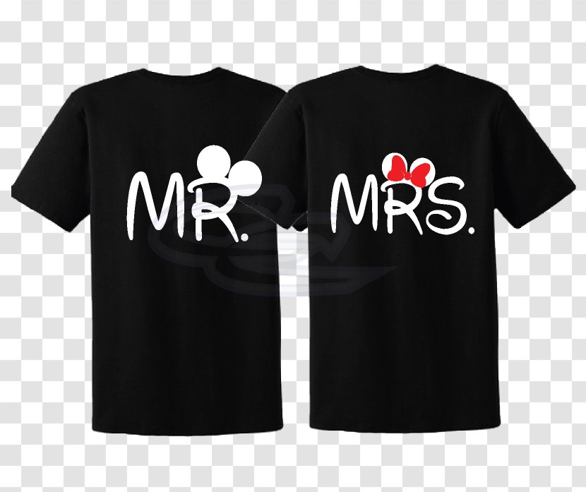 Minnie Mouse Mickey T-shirt Mrs. - Marriage - Just Married Transparent PNG