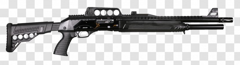 Benelli M4 Automatic Shotgun Weapon Gun Barrel - Watercolor Transparent PNG