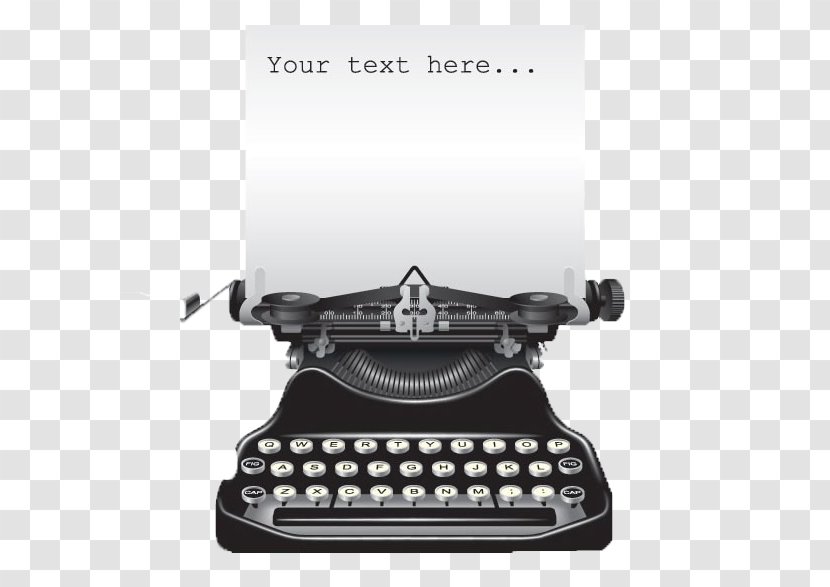 Typewriter Stock Illustration - Photography - Retro Printer Transparent PNG