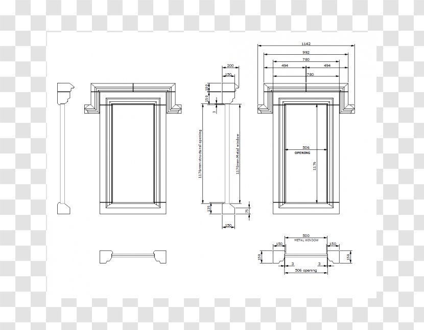 Window Mullion Molding Computer-aided Design - Door Transparent PNG