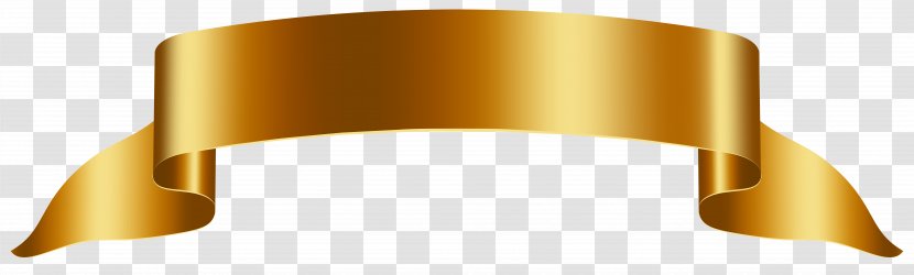 Banner Gold Clip Art - Royaltyfree - Ribbon Transparent PNG