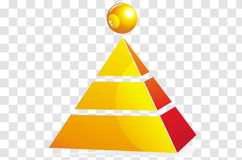 Pyramid Download - Orange - Vector Transparent PNG