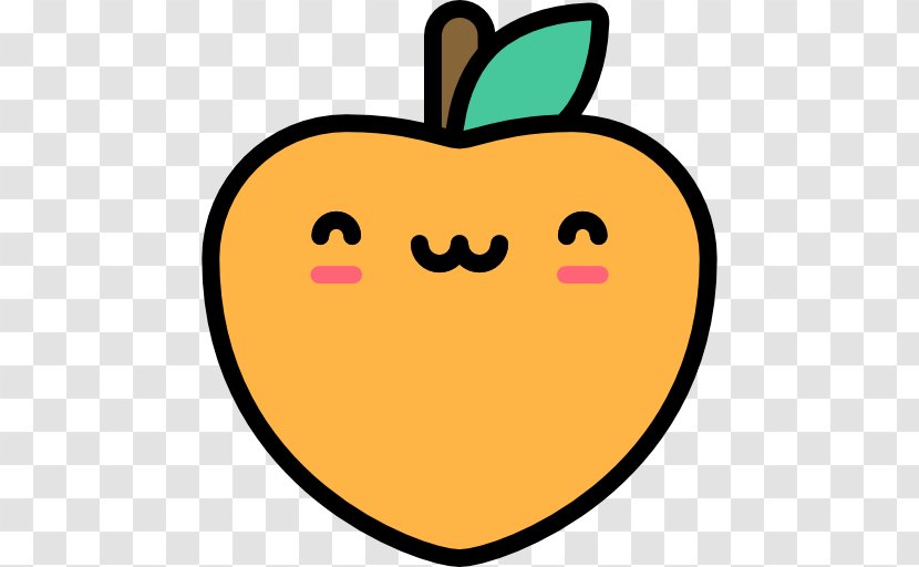 Food Peach - Symbol - Cute Icons Transparent PNG