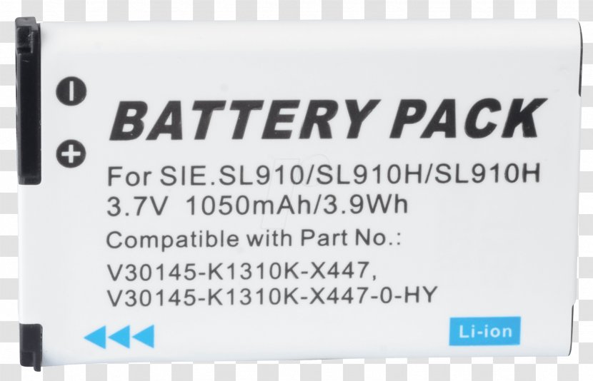 Rechargeable Battery Electric Lithium-ion Cordless Telephone - Li Ion BATTERY Transparent PNG