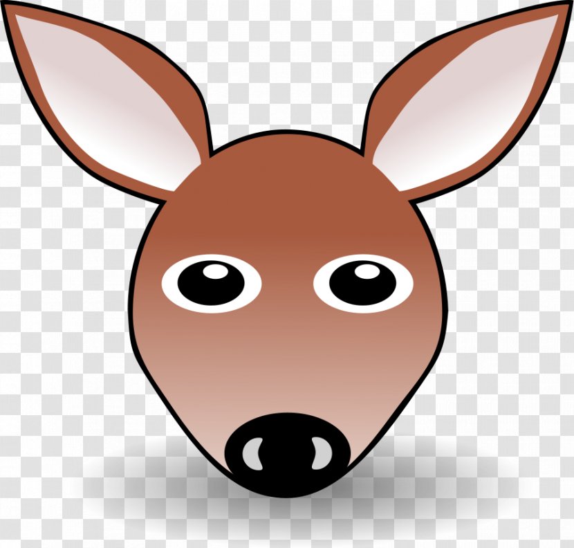 Kangaroo Head Face Clip Art - Cartoon Angry Transparent PNG