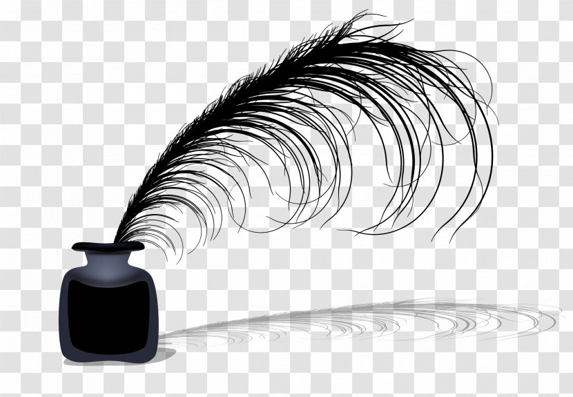 Paper Quill Inkwell - Fountain Pen - Ink Transparent PNG