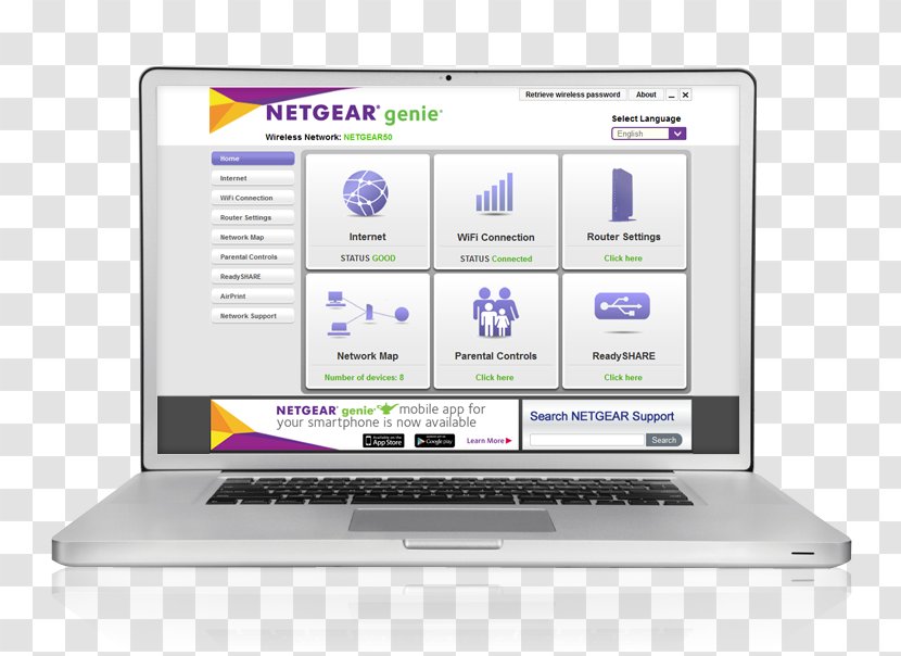 Router NETGEAR Nighthawk R7000 IEEE 802.11ac Wi-Fi - Netgear X4 R7500 - Line App Transparent PNG