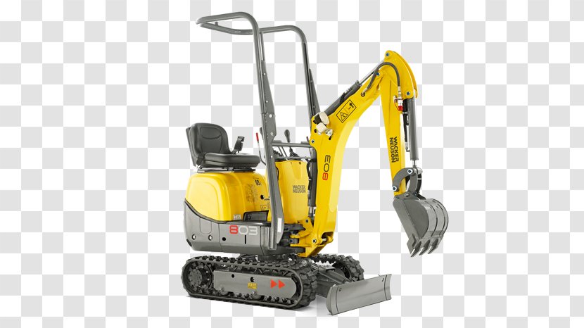Wacker Neuson Compact Excavator Heavy Machinery Compactor - Architectural Engineering Transparent PNG