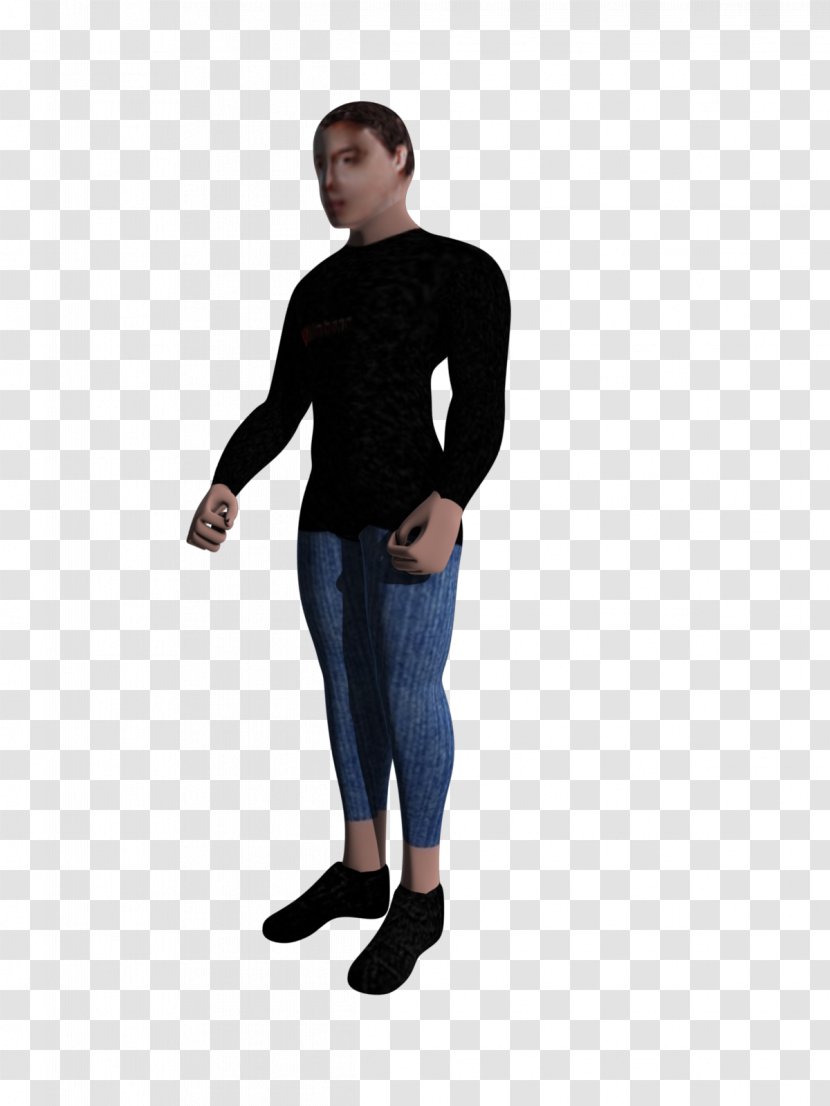 Jeans T-shirt Leggings Shoulder Outerwear - T Shirt Transparent PNG
