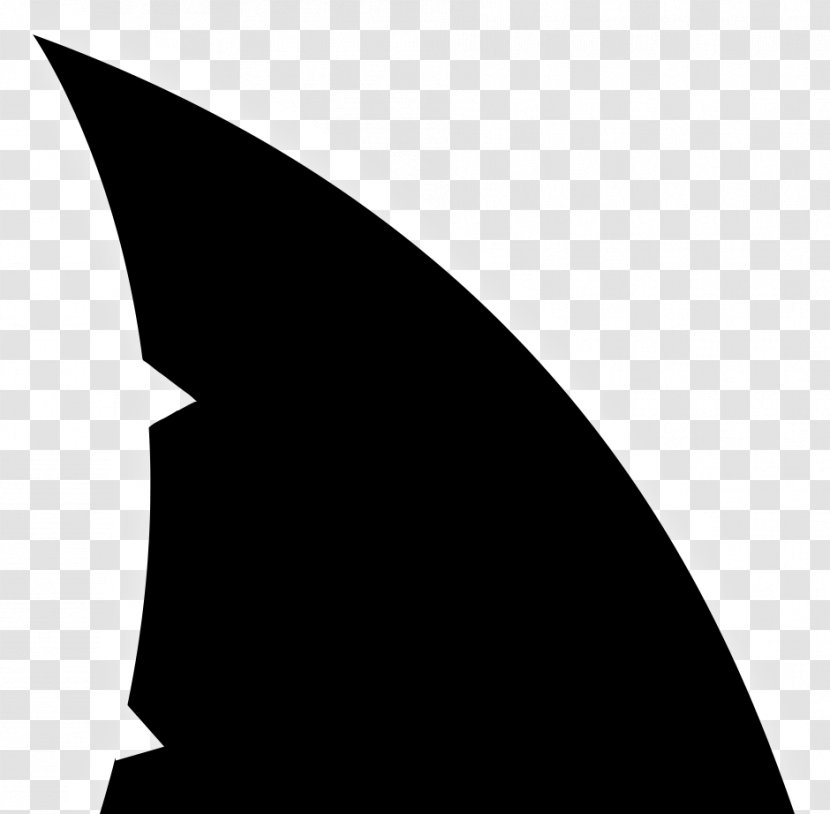 Shark Fin Soup Finning Clip Art - Silhouette - Vector Transparent PNG