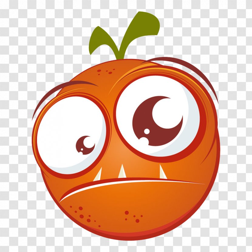 Cartoon Orange Royalty-free Illustration - Royaltyfree - Big Eyes Baby Transparent PNG