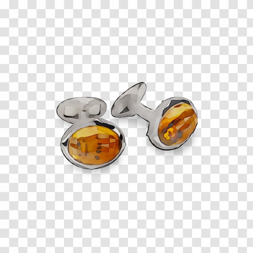 Earring Silver Body Jewellery Cufflink - Yellow Transparent PNG