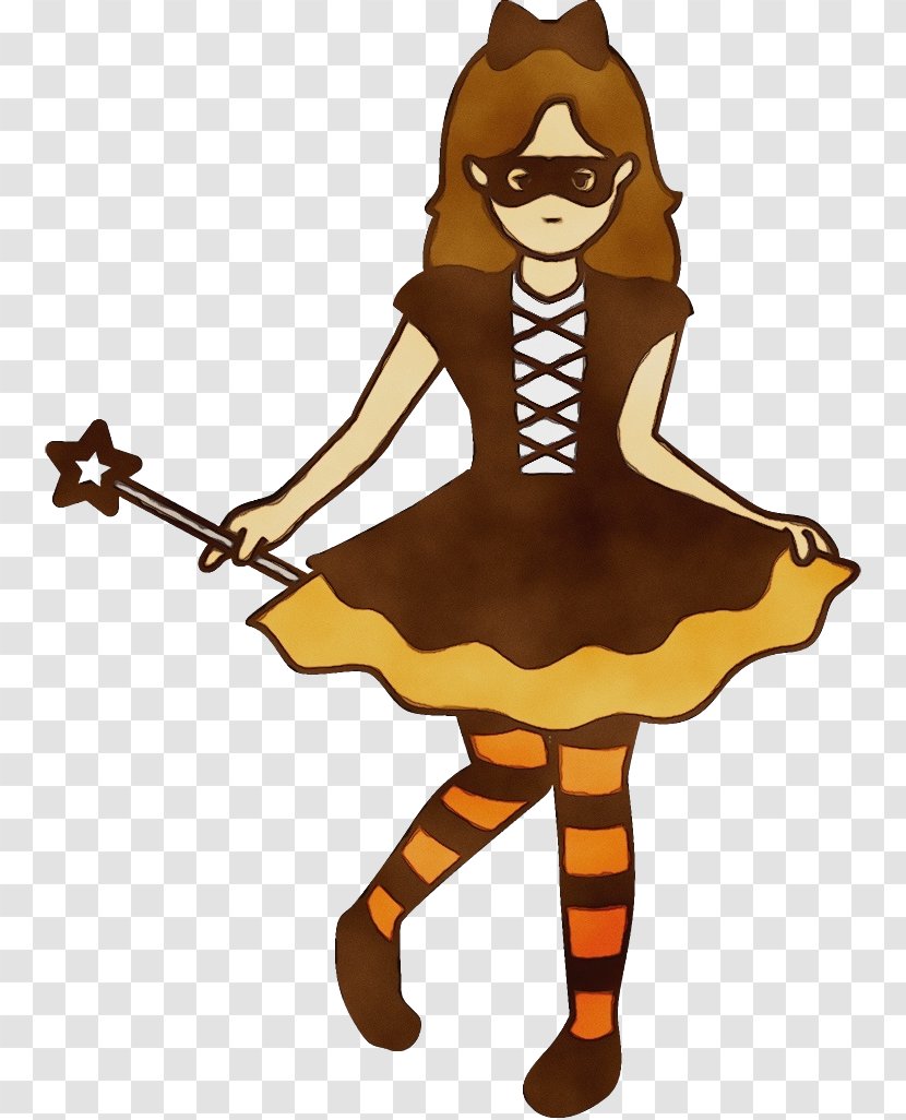 Cartoon Costume Design - Watercolor Transparent PNG