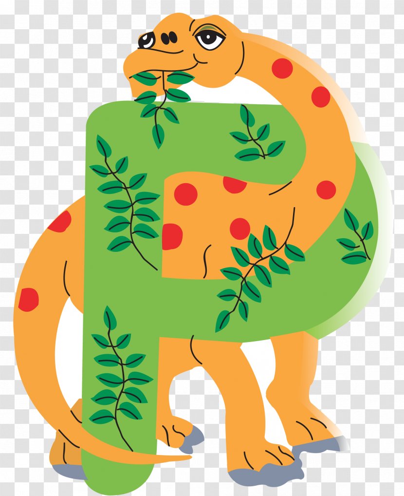 Dinosaur Art Illustration Frog Alphabet - Birthday - Alphabeto Filigree Transparent PNG