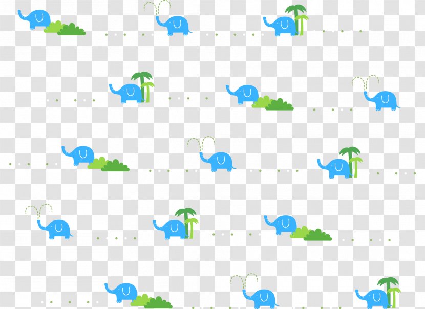 Blue Graphic Design - Point - Elephant Vector Background Shading Decorative Material Transparent PNG