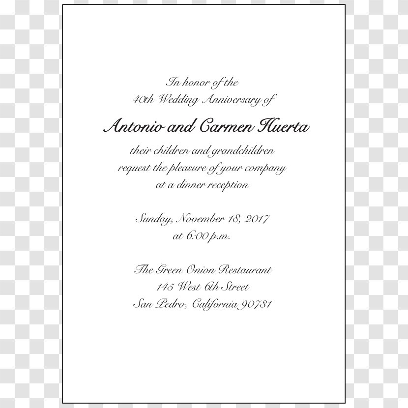 Wedding Invitation Anniversary Convite - Text - WEDDING Transparent PNG