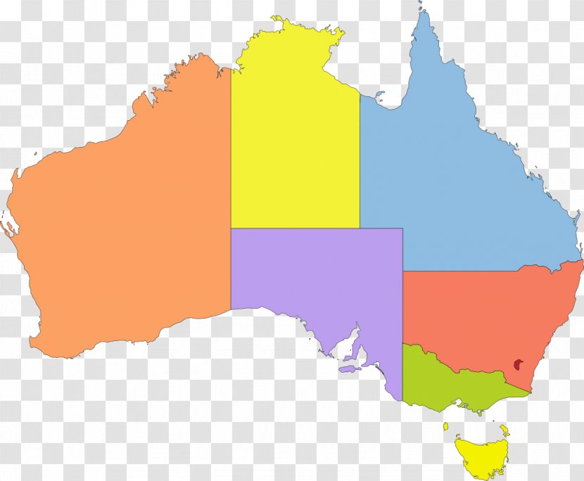Australia Blank Map United States Clip Art - Area - Color Jiugong Transparent PNG