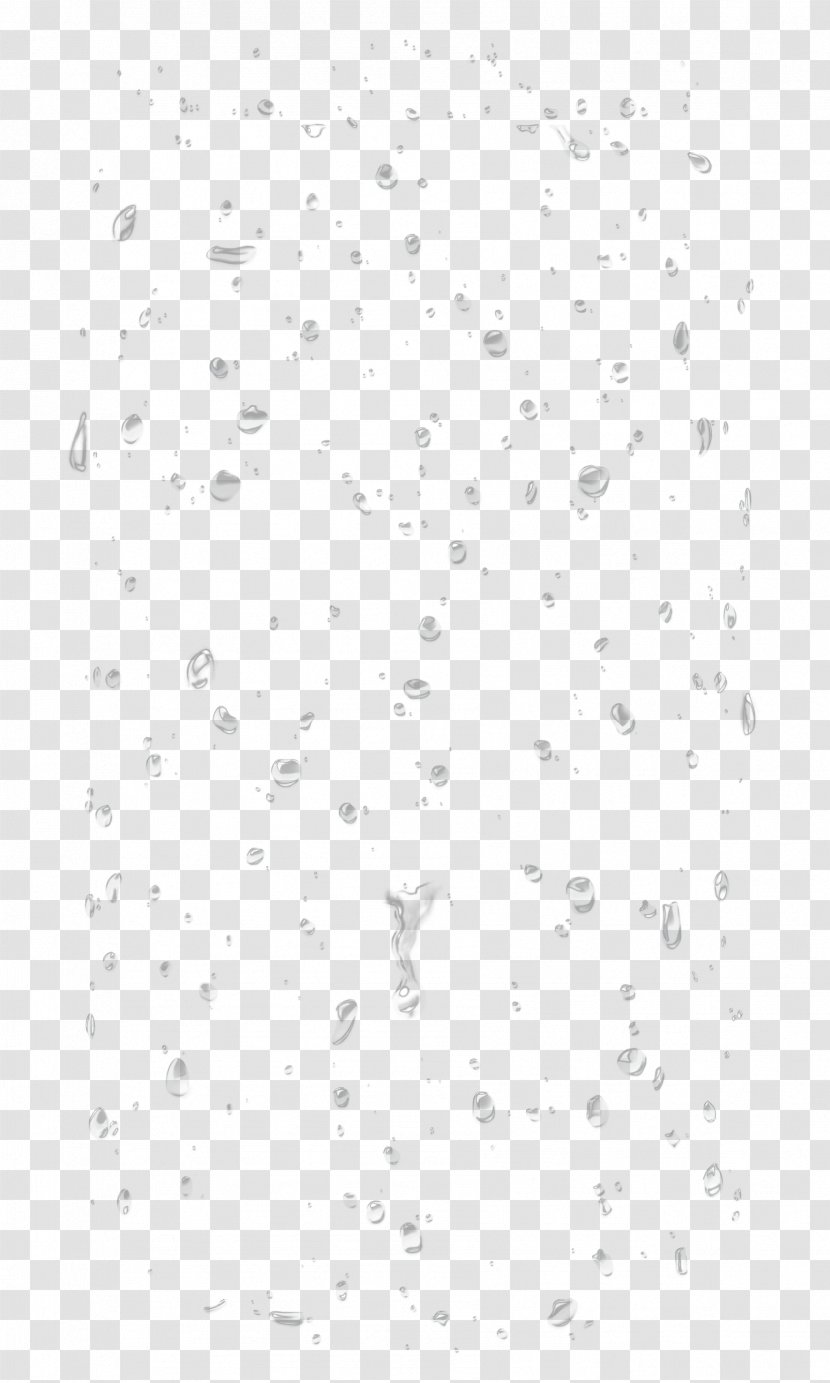 White Black Pattern - Rectangle - Hand Painted Transparent Water Drops Deductible Transparent PNG