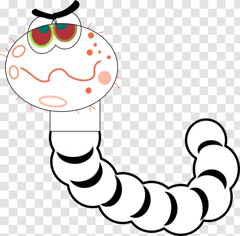 Worm Coloring Book Drawing Line Art Transparent PNG