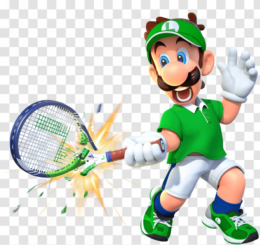 Mario Tennis Aces Luigi Super Bros. Nintendo - Silhouette Transparent PNG