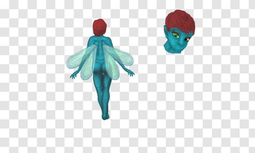 Fairy Figurine Organism Turquoise - Mythical Creature Transparent PNG