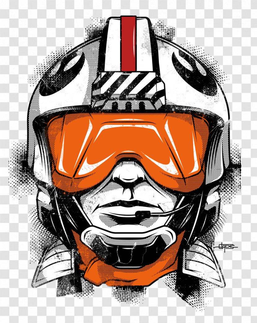 American Football Helmets Luke Skywalker Stormtrooper Art - Lacrosse Helmet Transparent PNG