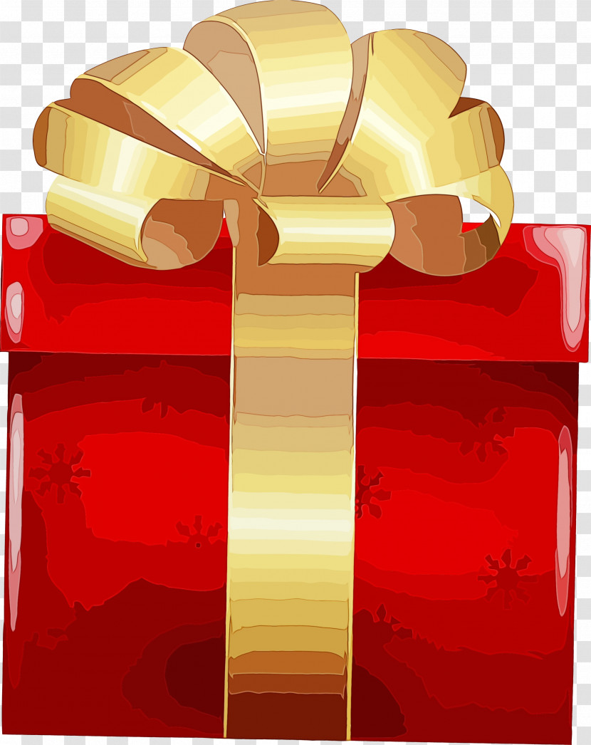 Red Ribbon Material Property Present Transparent PNG