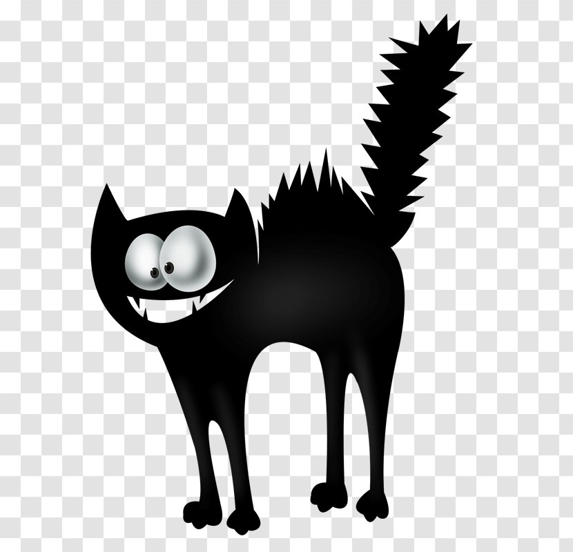 Black Cat Clip Art - And White Transparent PNG