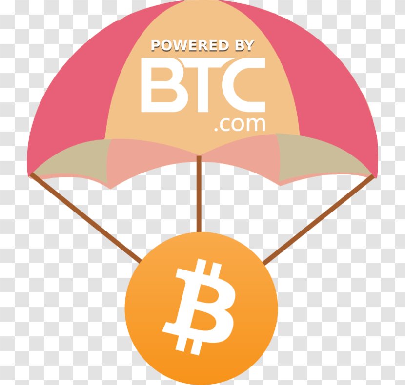 Airdrop Cryptocurrency Initial Coin Offering Cryptography Bitcoin - Steemit Transparent PNG