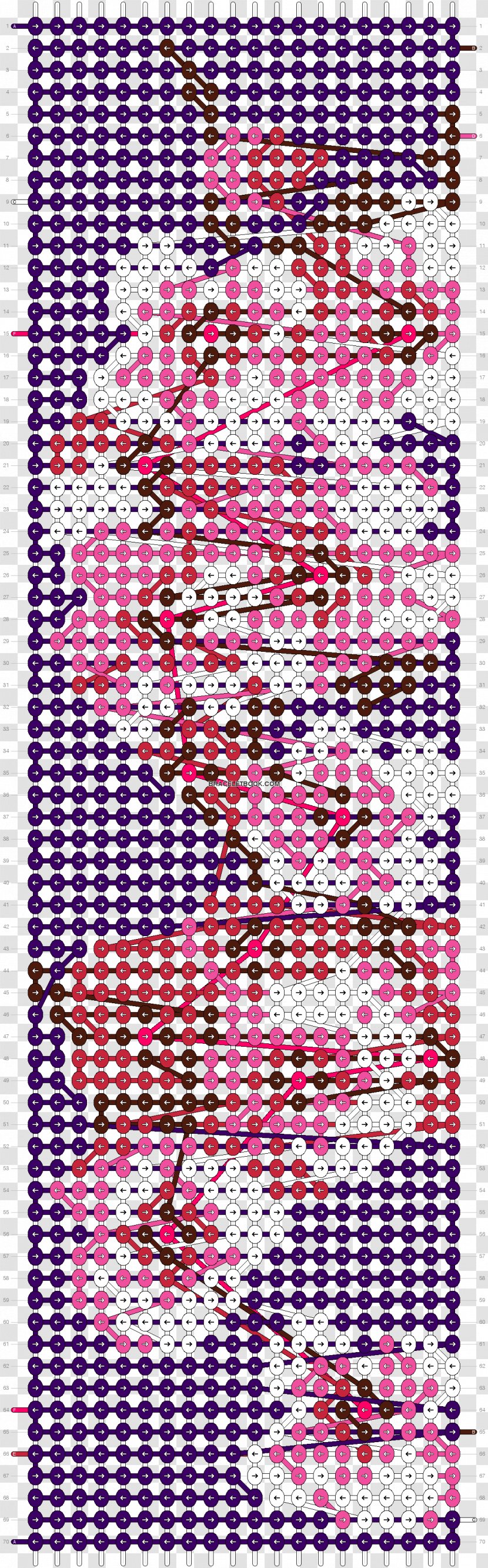 Friendship Bracelet Bead Pink Pattern - Boy Transparent PNG