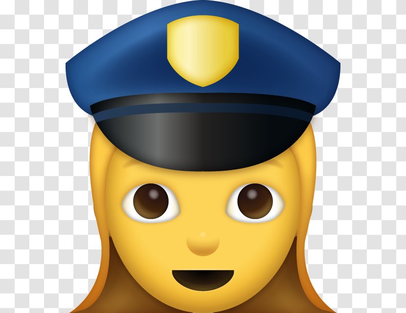 IPhone Emoji Smiley Police Officer - Hat - Iphone Transparent PNG