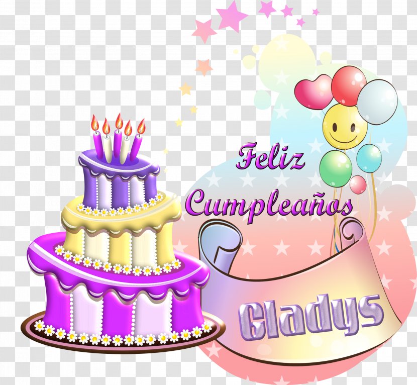 Birthday Cake Cumpleaños Feliz Decorating Torte - Sugar Transparent PNG