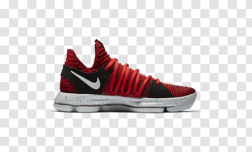 Sports Shoes Nike KD 10 Red Velvet Zoom Kd - Athletic Shoe Transparent PNG