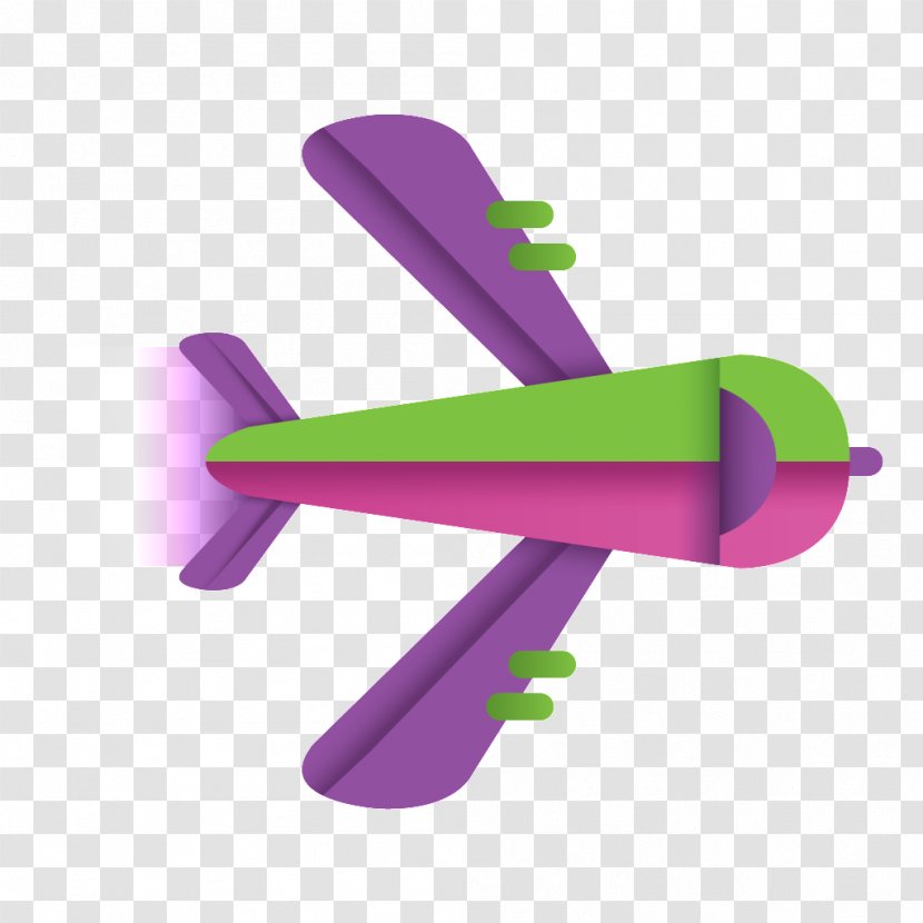 Airplane Green Wing Product Design Graphics - Magenta Transparent PNG