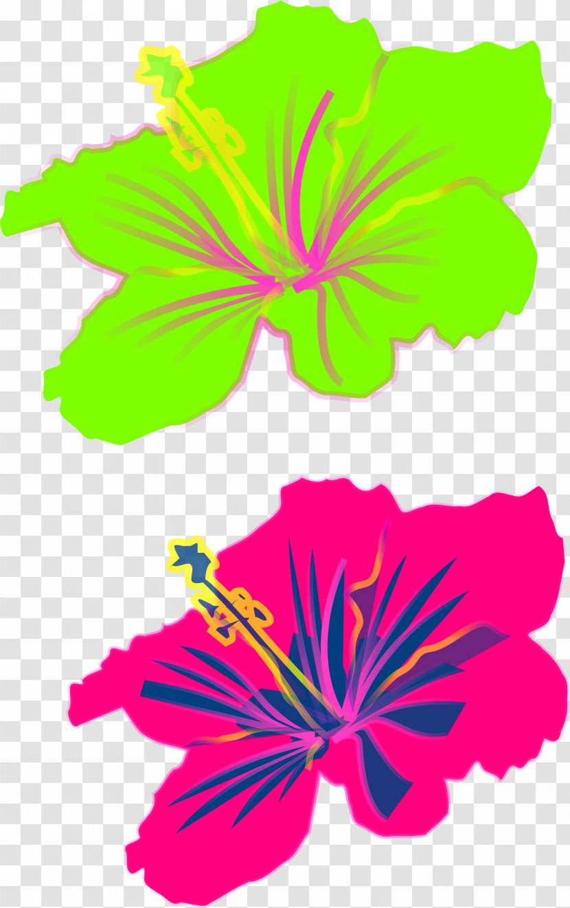 Shoeblackplant Hawaiian Hibiscus Clip Art - Mallow Family - Smell Of Transparent PNG