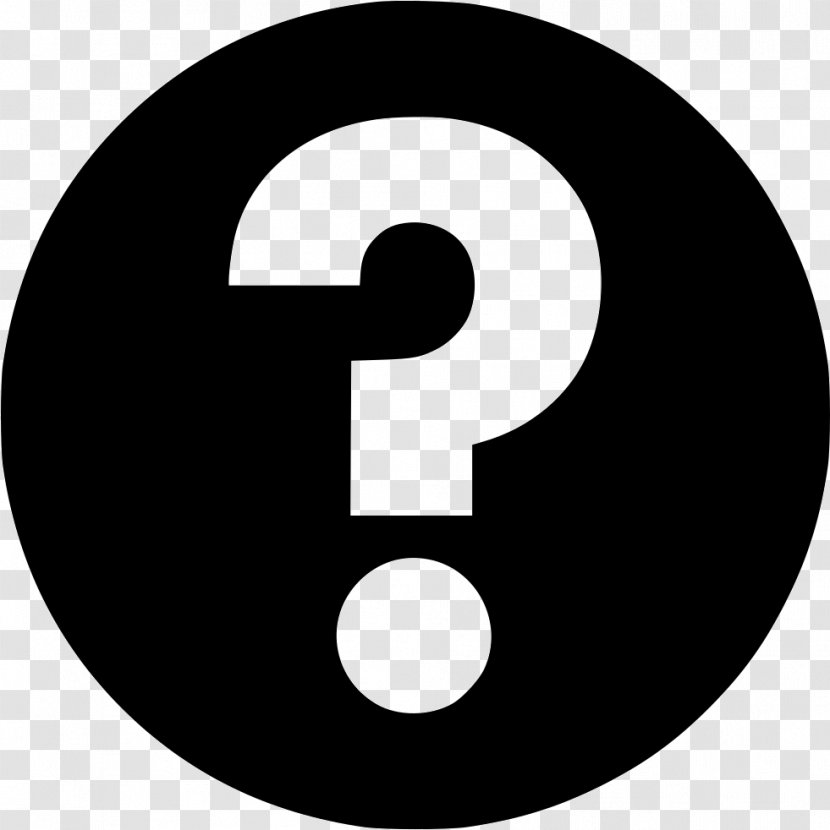 Question Mark Symbol Download Clip Art - Black And White Transparent PNG