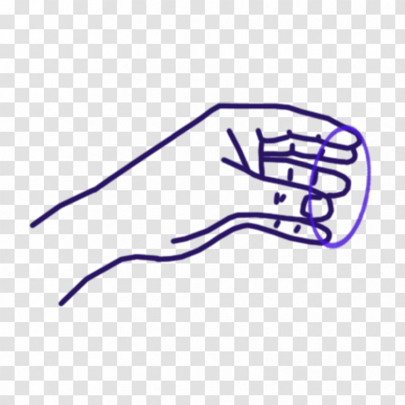 Thumb Line Headgear Point Clip Art - Hand Transparent PNG