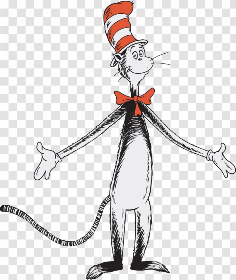 The Cat In Hat Amazon.com Clothing - Line Art Transparent PNG