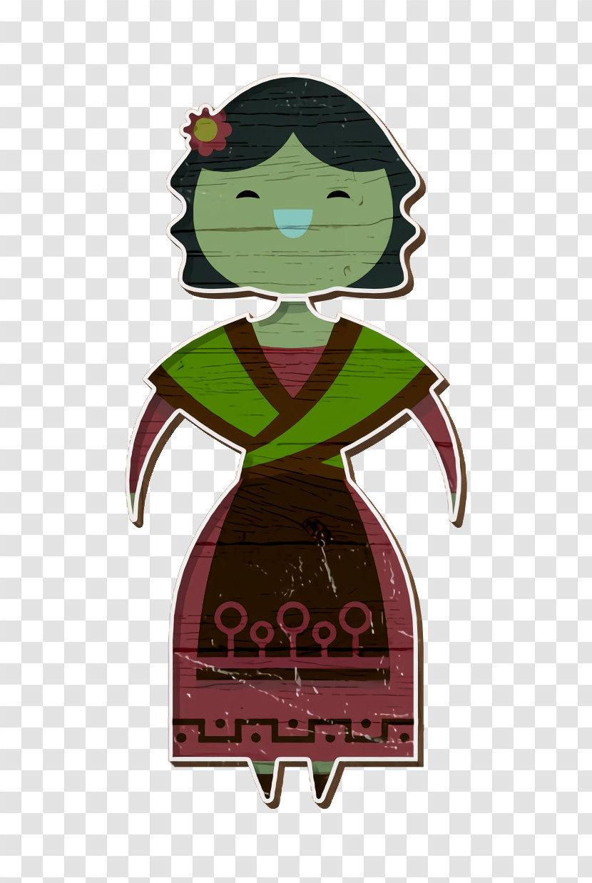 People Around The World Icon Spain Icon Spanish Woman Icon Transparent PNG