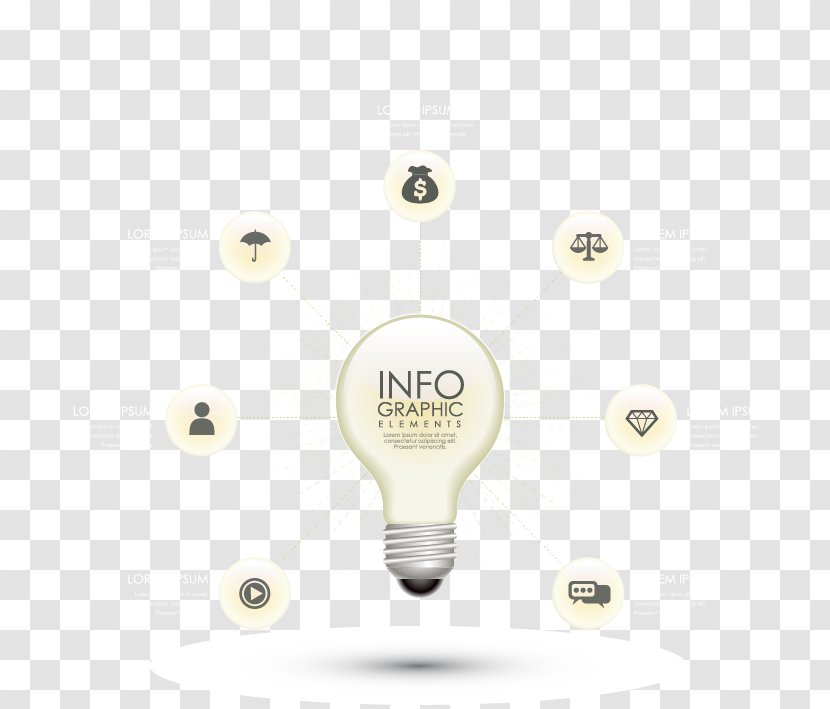 Brand Pattern - Light Bulb Transparent PNG