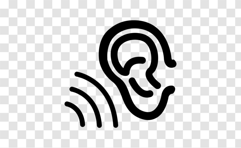 Ear Sound Clip Art - Logo - Human Ears Transparent PNG