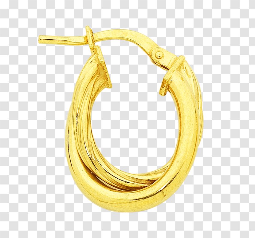 01504 Body Jewellery Human - Brass - Hoop Earring Transparent PNG