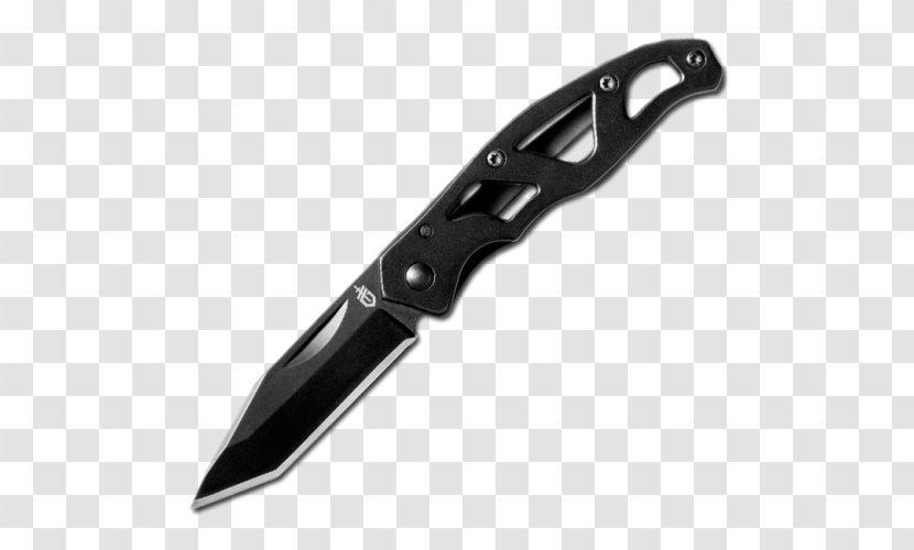 Pocketknife Serrated Blade Drop Point - Knife - Gerber Transparent PNG