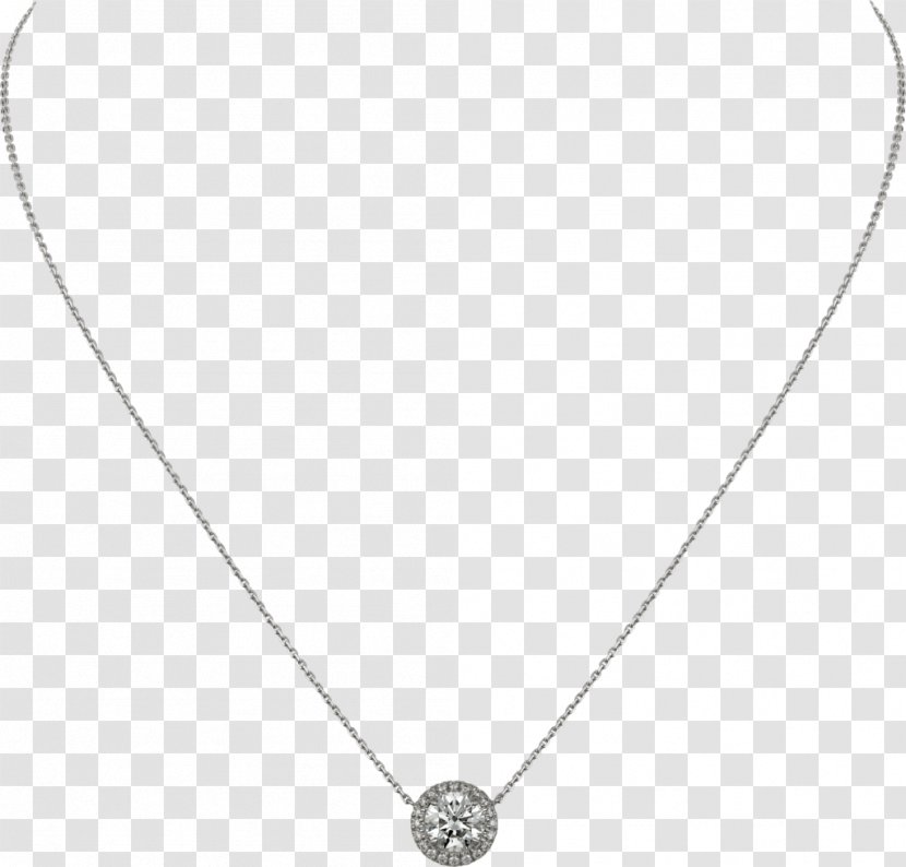 Necklace Diamond Carat Cartier Brilliant - Jewellery - Gold Pendant Transparent PNG