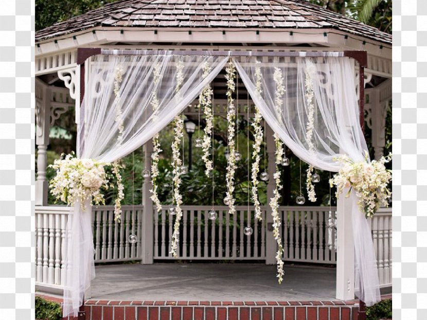 Gazebo Wedding Table Backyard Ceremony - Pergola Transparent PNG