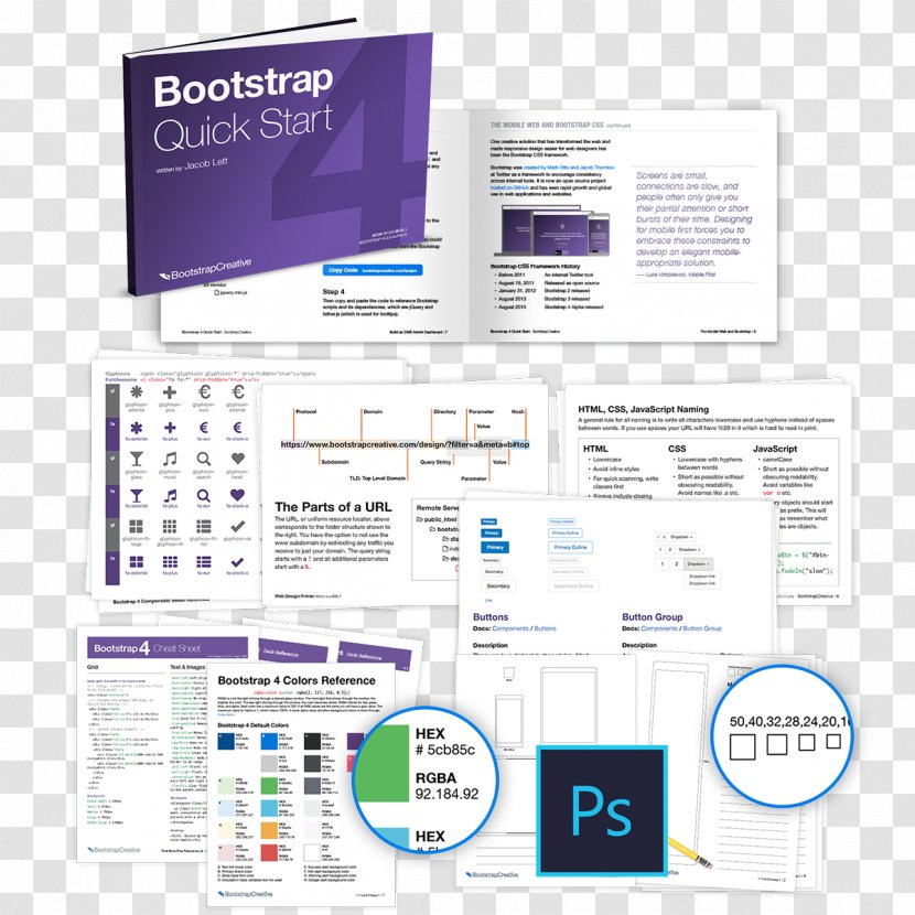 Responsive Web Design Bootstrap Template Information Tutorial - Packaging Templates Transparent PNG
