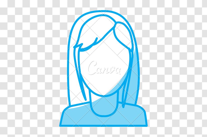 Graphic Design Clip Art - Electric Blue - Happy Woman Transparent PNG