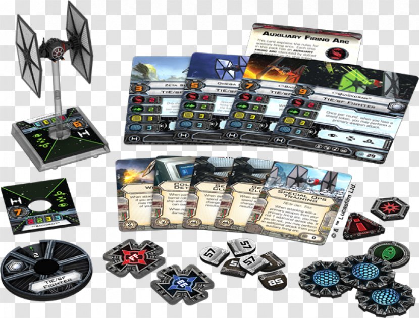 Star Wars: X-Wing Miniatures Game Fantasy Flight Games Wars X-Wing: Special Forces TIE X-wing Starfighter Fighter - Electronic Component Transparent PNG